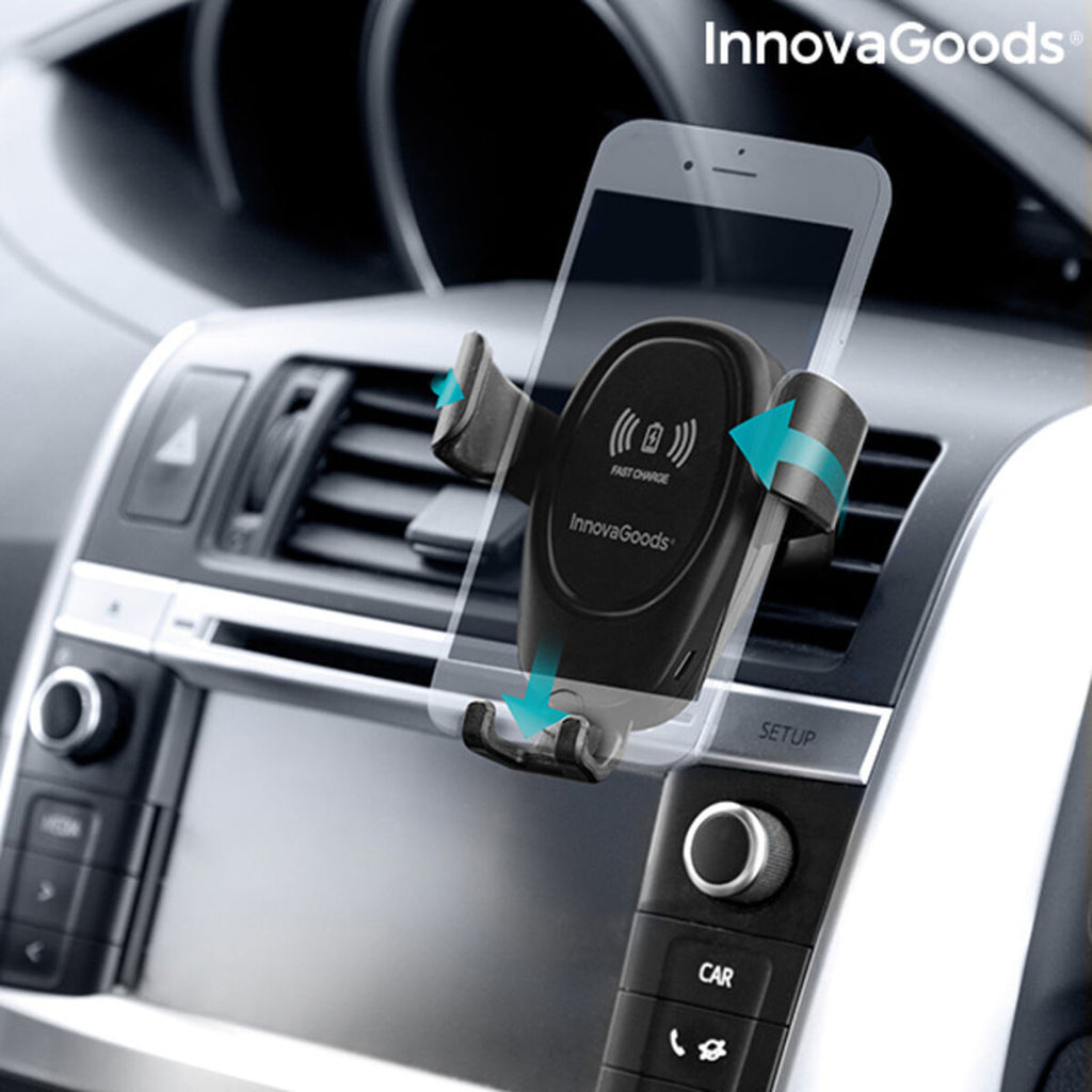 Tired of just a Normal Mobile Phone Holder for your CAR ? Well this one has Wireless Charging incorporated 2-in-1 !!