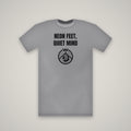 Neon Feet, Quiet Mind – WashedBlackDry t-shirt mockup on heather grey