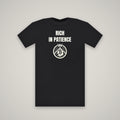 Rich In Patience – WashedBlackDry t-shirt mockup on black