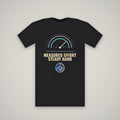 Measured Effort Steady Hand – WashedBlackDry t-shirt mockup on black