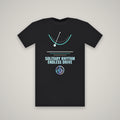 Solitary Rhythm Endless Drive – WashedBlackDry t-shirt mockup on black