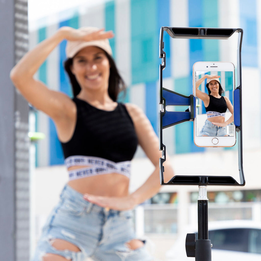 Smartphone Holder with Manual Stabiliser to film like a PRO with your iPhone PRO or Android!!