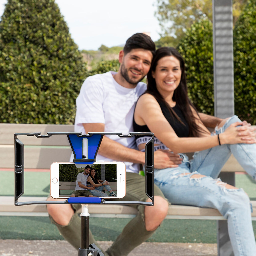 Smartphone Holder with Manual Stabiliser to film like a PRO with your iPhone PRO or Android!!