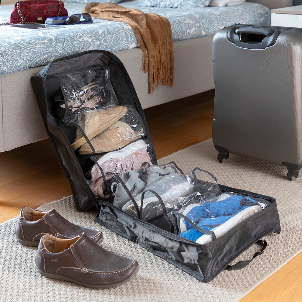Travel Shoe Bag for your Nike's , Jordans , New Balance , UnderArmor, Puma , Sketchers , Adidas and all other Brands , Keep your Shoes and Clothes separate and clean while Traveling or just moving to a new Home or to Store them in a Storage Unit!!!